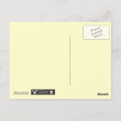 Apfel- und Kuchenmuster Postkarte (Rückseite)