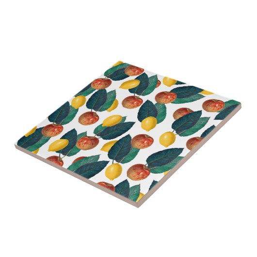 Äpfel und Limonen Fliese (Seite)