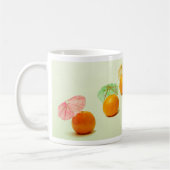 Apfel und Mandarinen - Exotic Fruit Panorama Kaffeetasse (Links)