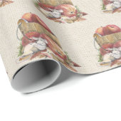 Äpfel und Mäuse im Herbst Geschenkpapier (Rolleneckpunkt)