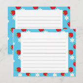 Äpfel und Milchrezeptkarte Postkarte (Vorne/Hinten)