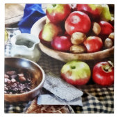 Äpfel und Nüsse Fliese (Vorderseite)