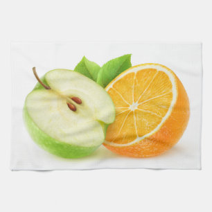 Apfel und Orange Küchentuch
