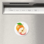Apfel und Orange Magnet (In Situ (Geschirrspüler))