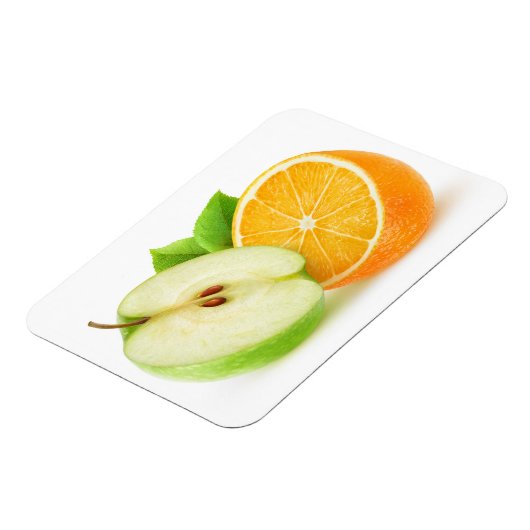 Apfel und Orange Magnet (Linke Seite)