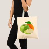 Apfel und Orange Tragetasche (Vorderseite (Produkt))