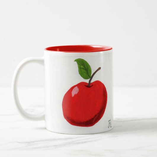 Apfel und Orange von JML Zweifarbige Tasse (Links)