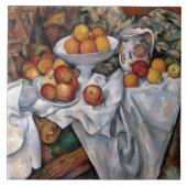 Äpfel und Orangen, Paul Cezanne, 1895-1900 Fliese (Vorderseite)
