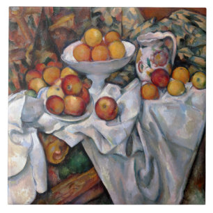 Äpfel und Orangen, Paul Cezanne, 1895-1900 Fliese