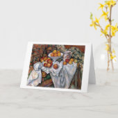 Äpfel und Orangen, Paul Cezanne, 1895-1900 Karte (Gelbe Blume)