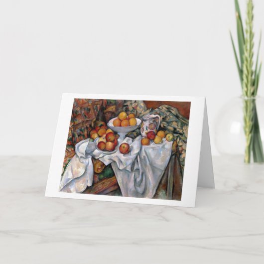 Äpfel und Orangen, Paul Cezanne, 1895-1900 Karte (Vorderseite)
