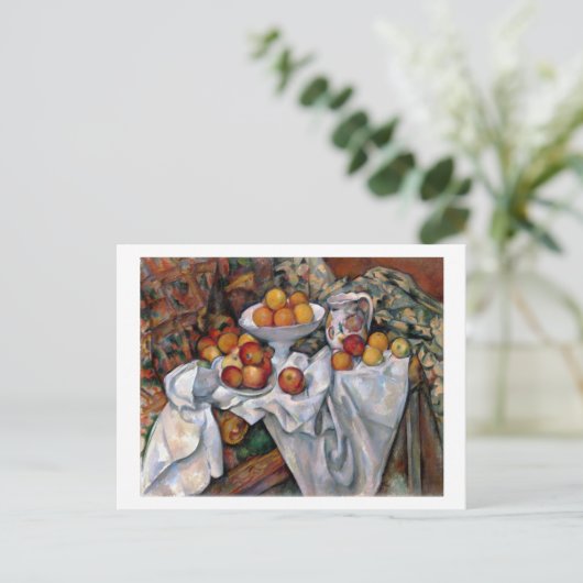 Äpfel und Orangen, Paul Cezanne, 1895-1900 Postkarte (Stehend Vorderseite)