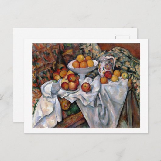 Äpfel und Orangen, Paul Cezanne, 1895-1900 Postkarte (Vorne/Hinten)