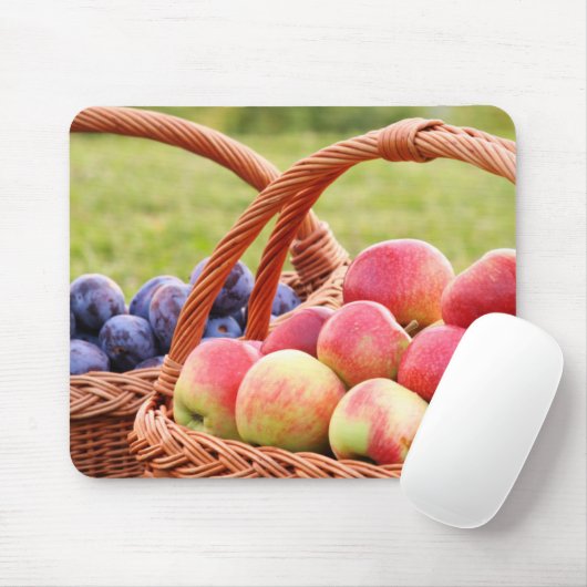 Äpfel und Pflaumen Mousepad (Mit Mouse)