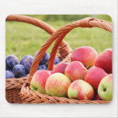 Äpfel und Pflaumen Mousepad (Vorne)