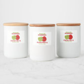 Apfel- und Preiselbeerchutney Lebensmitteletikett (Flaschen)