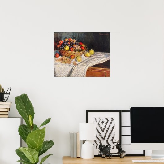 Äpfel und Trauben (1879-1880) von Claude Monet Poster (Heimbüro)