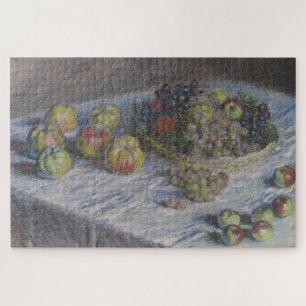 Äpfel und Trauben Vintage-Kunst von Monet Puzzle