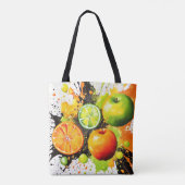 Apfel- und Zitrusbrand Tasche (Rückseite)