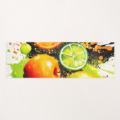 Apfel- und Zitrusbrand Yogamatte (Vorderseite (Horizontal))
