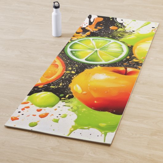 Apfel- und Zitrusbrand Yogamatte (Beispiel)