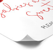 Apfel Unsere Baby-Dusche Babys sind süß Poster (Ecke)