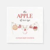 Apfel unserer Augapfel-Harvest-Fall-Baby-Dusche Serviette (Vorderseite)