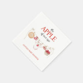 Apfel unserer Augapfel-Harvest-Fall-Baby-Dusche Serviette (Ecke)