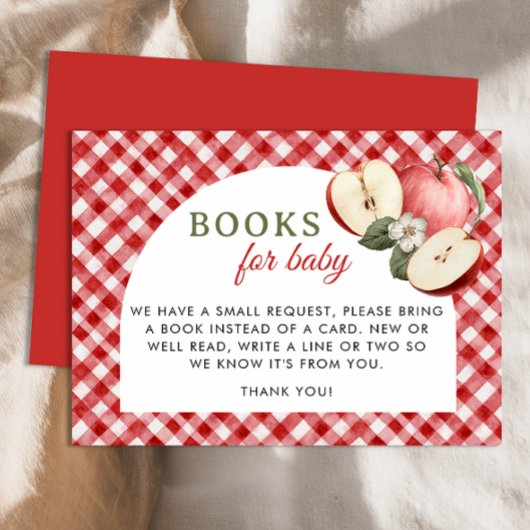 Apfel unserer Augen Bücher für Babykarte Begleitkarte