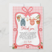 Apfel unserer Augen Fruit Baby Dusche Danke Karte (Vorderseite)