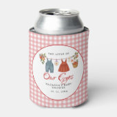 Apfel unserer Augen Fruit Fall Babydusche danke Dosenkühler (Kanne Vorderseite)