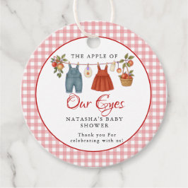 Apfel unserer Augen Fruit Fall Babydusche danke Geschenkanhänger