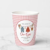 Apfel unserer Augen Fruit Fall Babydusche danke Pappbecher (Rückseite)