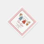 Apfel unserer Augen Fruit Fall Babydusche danke Serviette (Ecke)