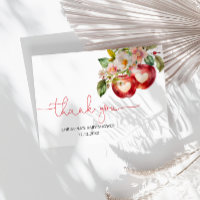 Apfel unserer Augenbabydusche Danke