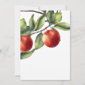 Apfel unserer Augenbabydusche Einladung (Rückseite)