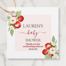 Apfel unserer Augenbabydusche Geschenkanhänger