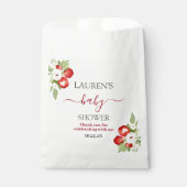 Apfel unserer Augenbabydusche Geschenktütchen (Vorderseite)