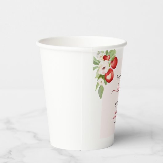 Apfel unserer Augenbabydusche Pappbecher (Rechts)