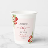 Apfel unserer Augenbabydusche Pappbecher (Vorderseite)