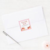 Apfel unserer Augenbabydusche Quadratischer Aufkleber (Umschlag)