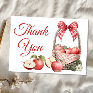 Apfel unserer Baby-Dusche Danke Karte