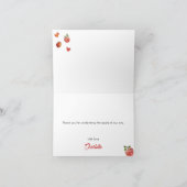 Apfel unserer Baby-Dusche Danke Karte (Innenseite)