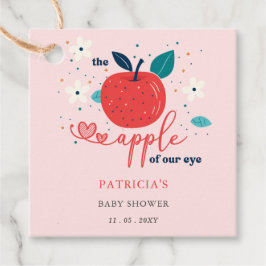 Apfel unserer Babydusche "Eye Fall Girl" Geschenkanhänger