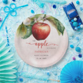 Apfel unserer Babydusche "Eye Fall Girl" Pappteller (Party)