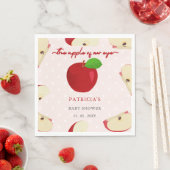 Apfel unserer Babydusche "Eye Fall Girl" Serviette (Beispiel)