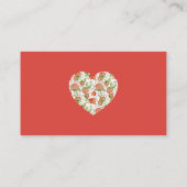 Apfel unserer Babydusche Windelwaschkarte Begleitkarte (Rückseite)