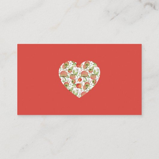 Apfel unserer Babydusche Windelwaschkarte Begleitkarte (Rückseite)