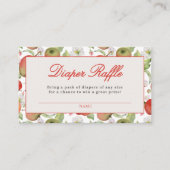 Apfel unserer Babydusche Windelwaschkarte Begleitkarte (Vorderseite)