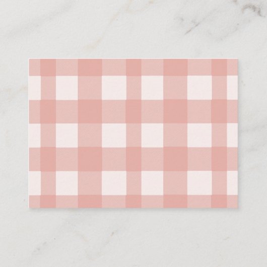 Apfel unserer Babydusche Windelwindeln Begleitkarte (Rückseite)